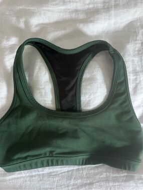 Fleo Forest Green Racerback Sports Bra